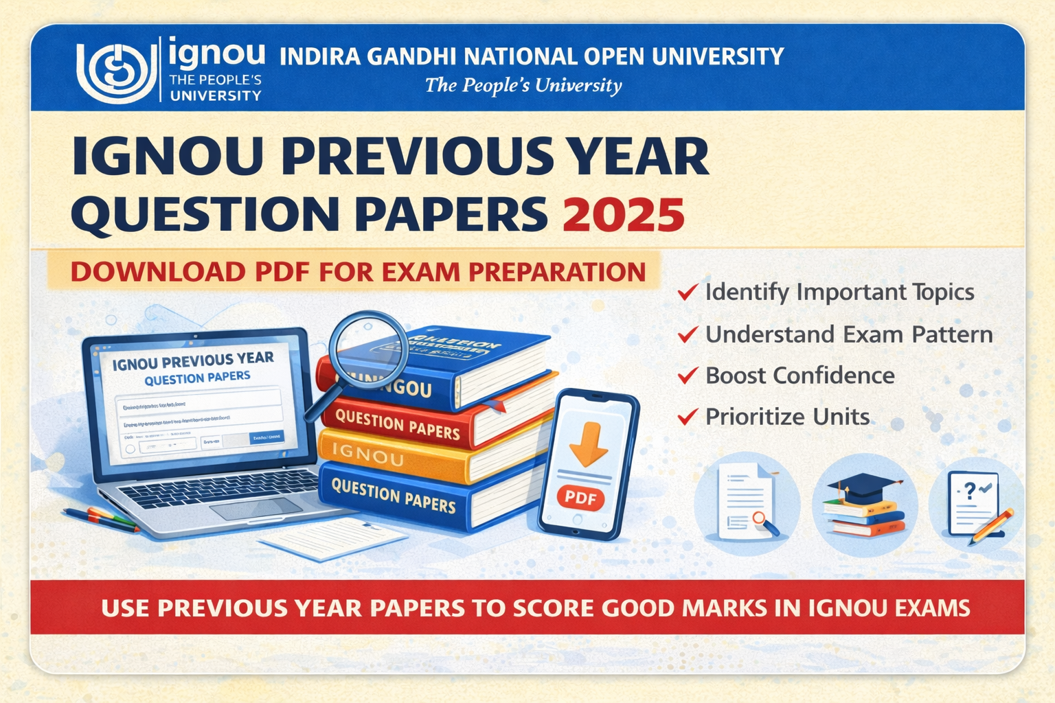 IGNOU Previous Year Question Papers 2026 – Download PDF & Exam Guide